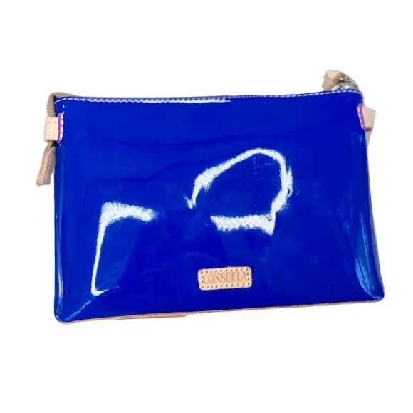 Consuela Mango Royal Blue Floral Crossbody with Multicolor Strap - Picture 2 of 3